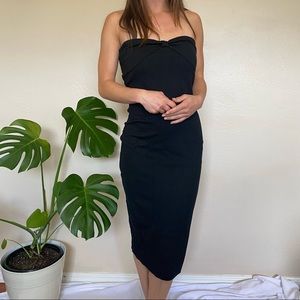 DSQUARED2 strapless body-con midi dress